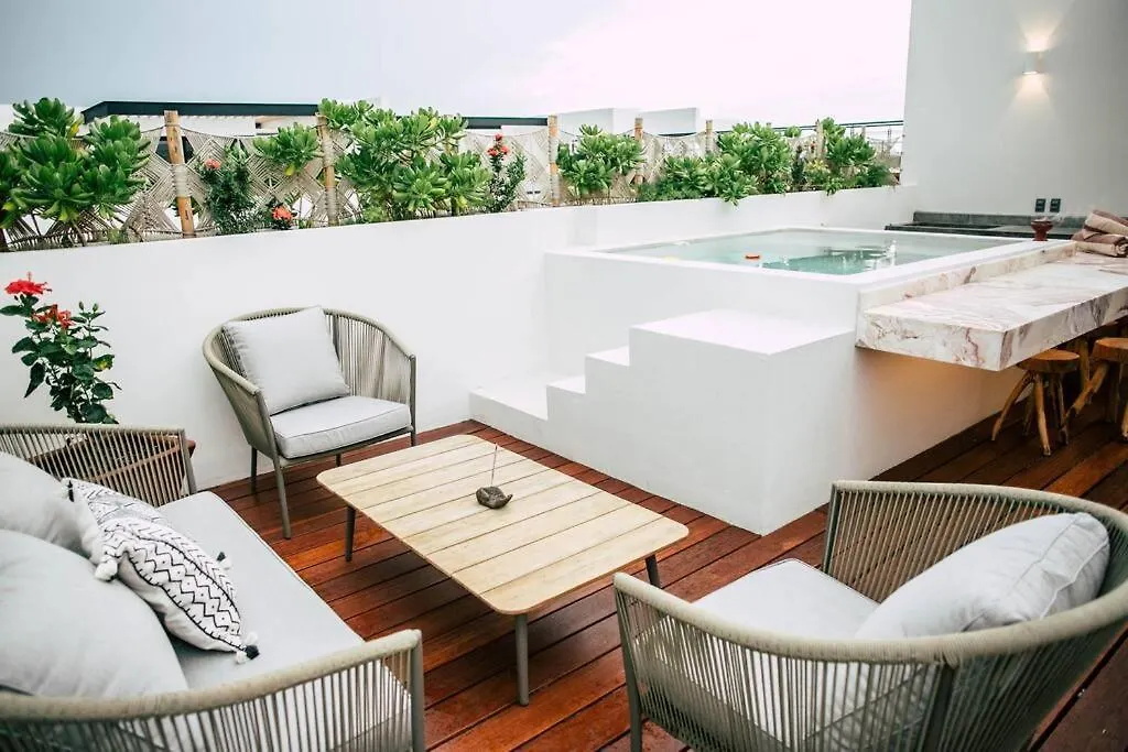 Romantic Roof Top Penthouse! Bbq And Priv. Pool Tulum Apartment