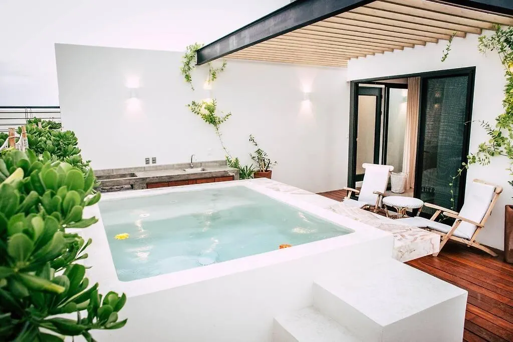Romantic Roof Top Penthouse! Bbq And Priv. Pool Tulum 0*,  Mexico